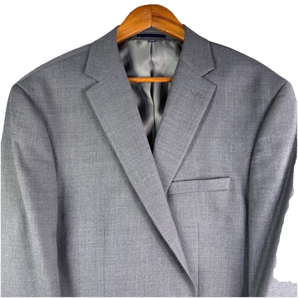 Jos A Bank 1905 Wool Blazer Men's 48R Slim Fit 2 Button Gray